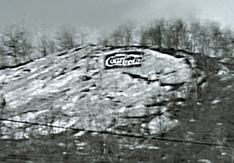 Coca Cola Ledge (Witt's Ledge) from the North Adams railyard.