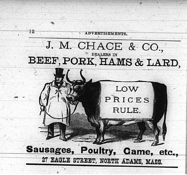 Advertisement for J.M. Chace & Co.