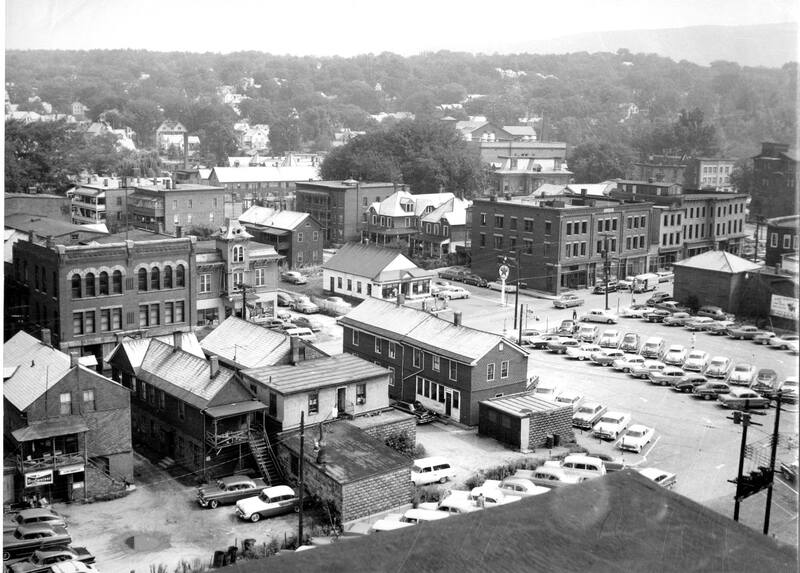 Photo of the now demolished Center Street.