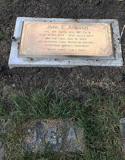 Gravestone of John Atwood