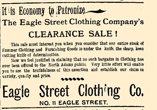 Eagle Street Clothing Company Advertisement