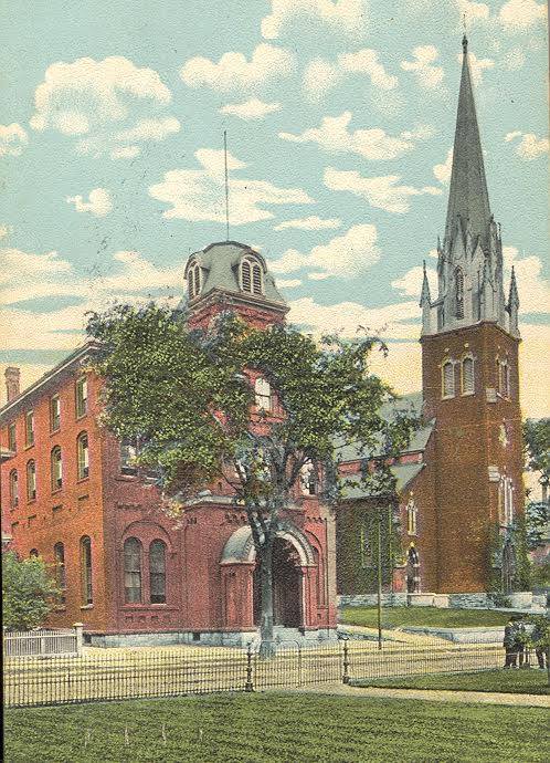 Postcard of St. Francis Church.