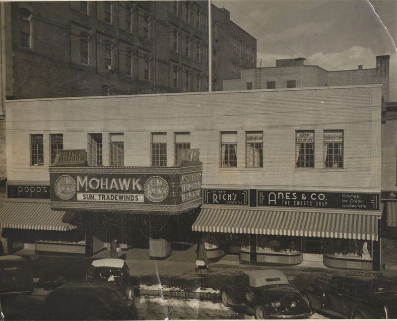 Mohawk Theater marquee, 1938.
