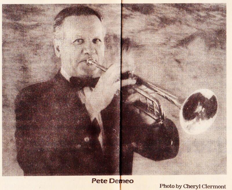 Publicity photo for Pete Demeo, musician.
