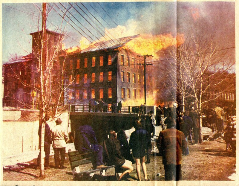 March 31, 1971, the building caught fire as it was being prepared for demolition.