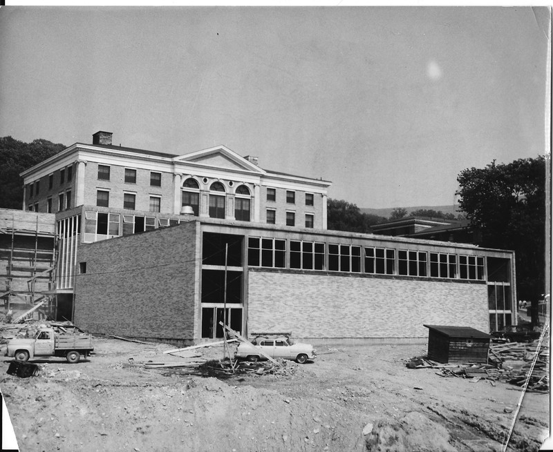 Outer Shell of Venable Hall Being Constructed
