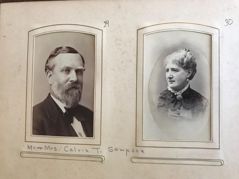 Calvin T. Sampson and his wife Julia Hayden