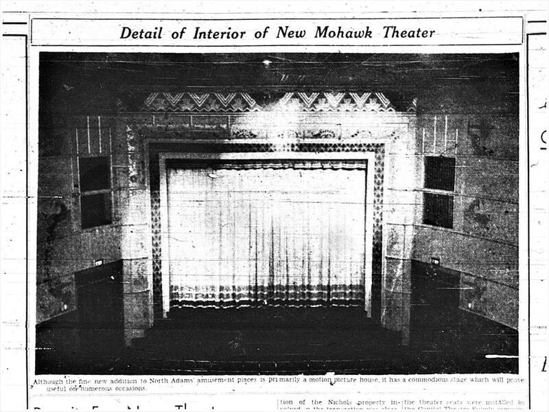 Detail of the interior of the Mohawk Theater.