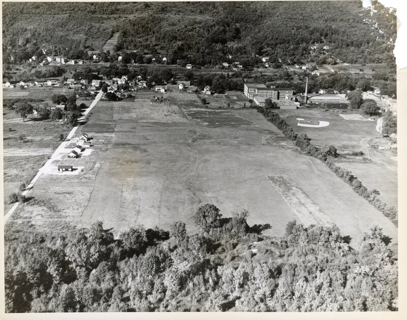 Aerial view of the Greylock Mill two