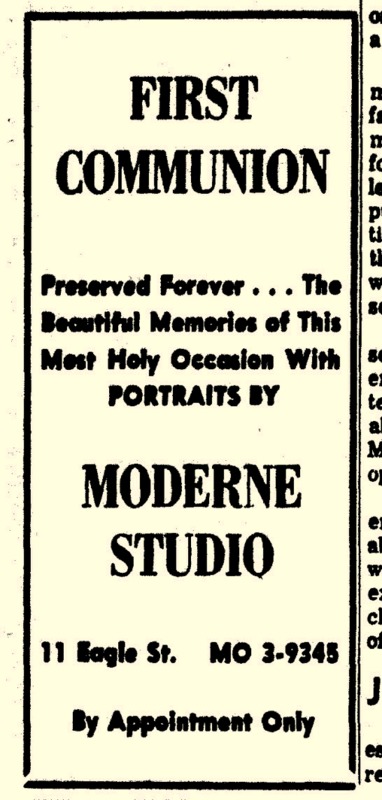 Advertisement for Moderne Studio.