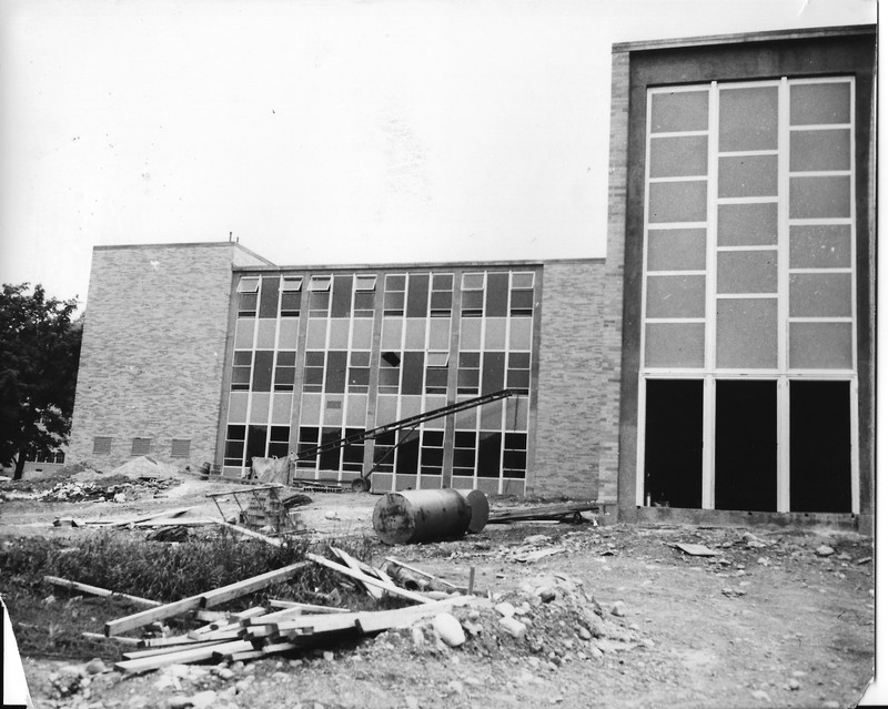 Venable Hall Being Built in the Background