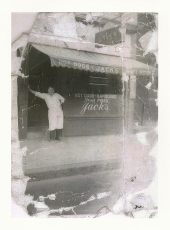 Early Photo of Jack's Hot Dog Stand 