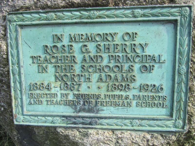 Memorial Plaque on Hospital Avenue near where Freeman School used to be.
