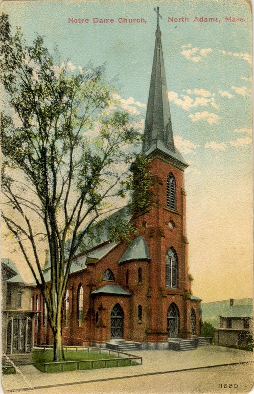 Postcard of Notre Dame Church.