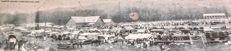 A Panoramic View of the 1922 Cattle Show and Fair at the North Adams Fairgrounds