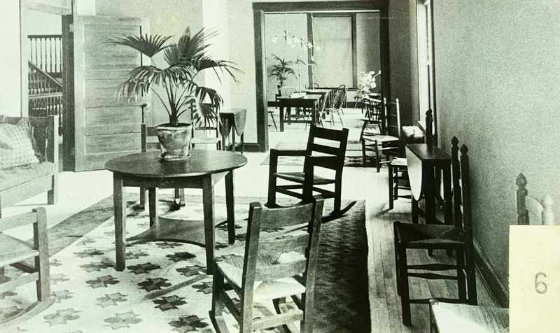 Interior of Taconic Hall, circa 1919