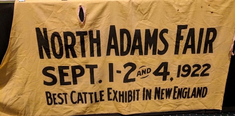 Banner for the North Adams Fair Cattle Exhibit