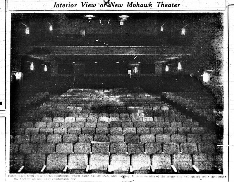 Interior view of the Mohawk Theater.