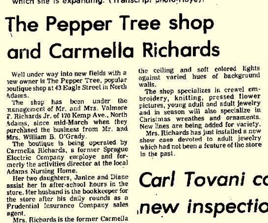 The Pepper Tree was a Popular Boutique at 43 Eagle Street